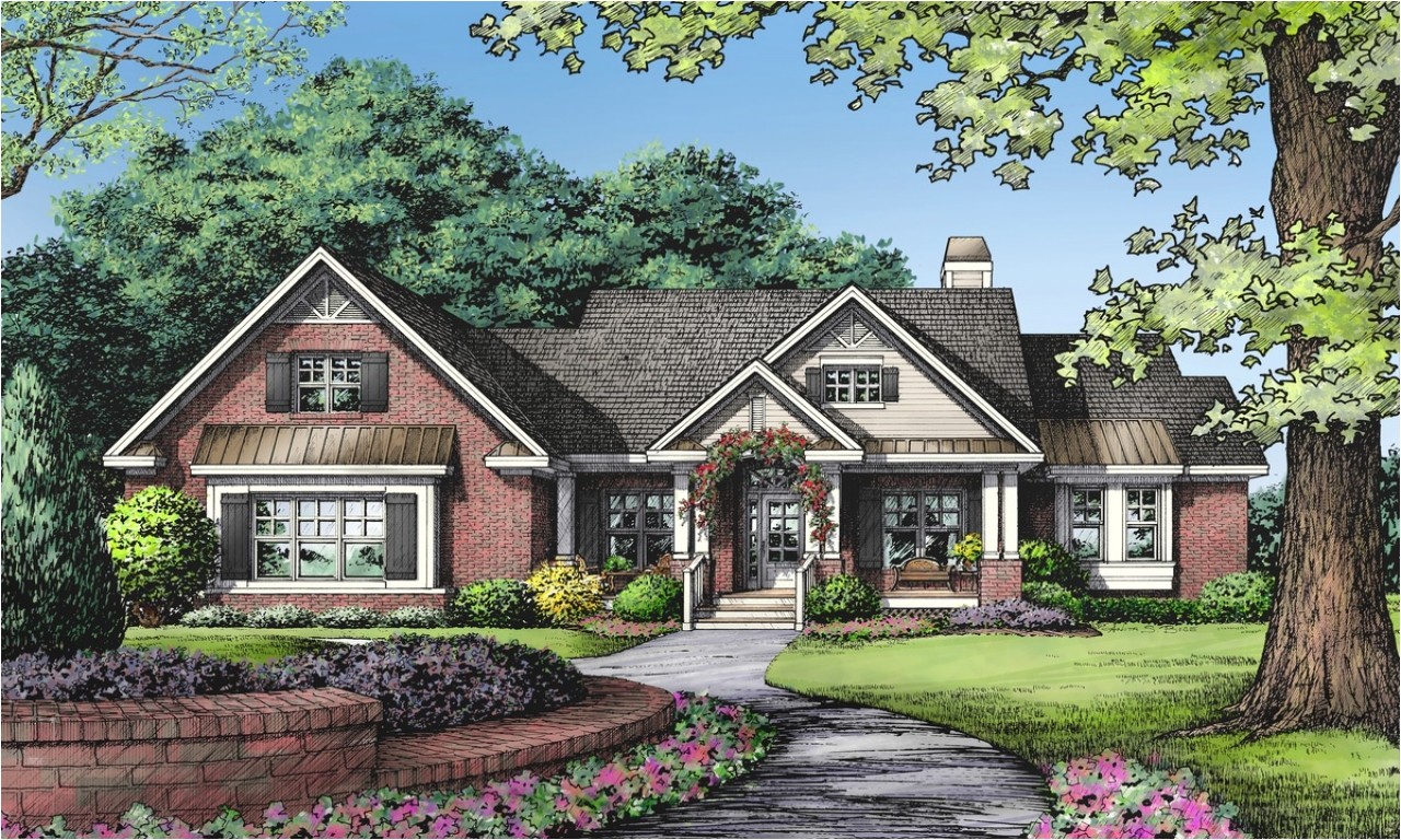 32e39b9f1e1bdd42 one story brick ranch house plans one story ranch style