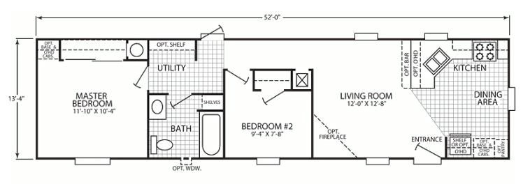 14x70 Mobile Home Floor Plan Plougonver