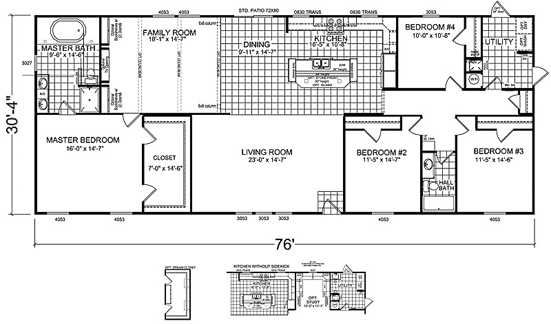double wide floor plans 4 bedroom