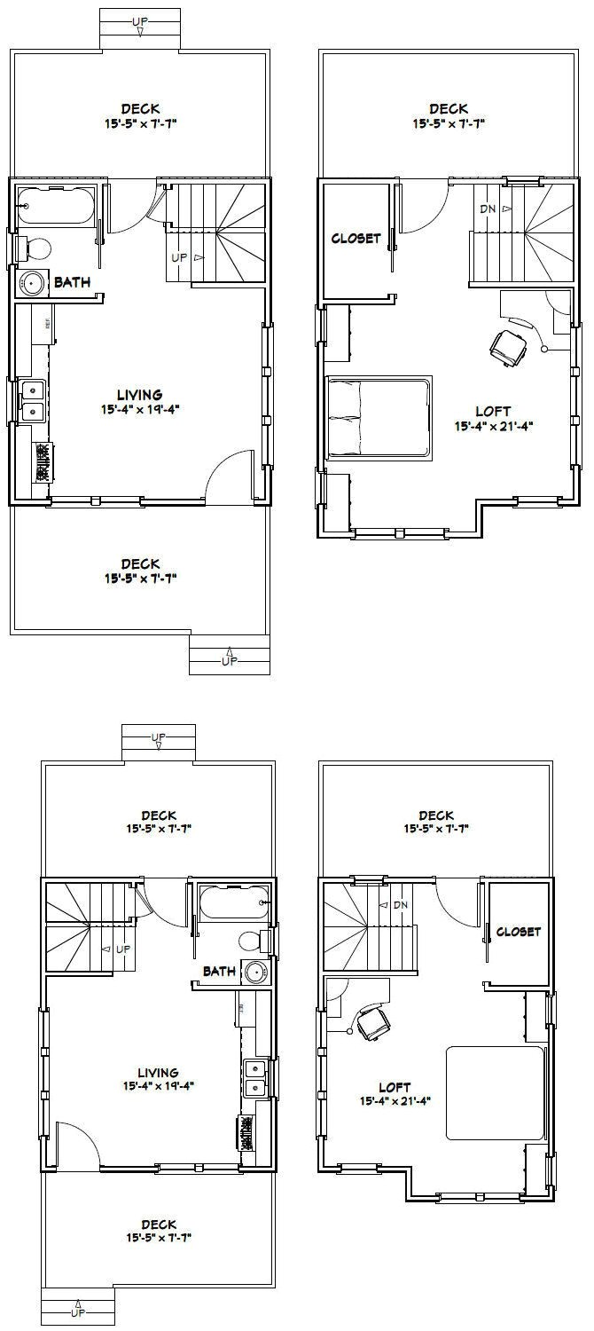 16x20 2 Story House Plans Plougonver