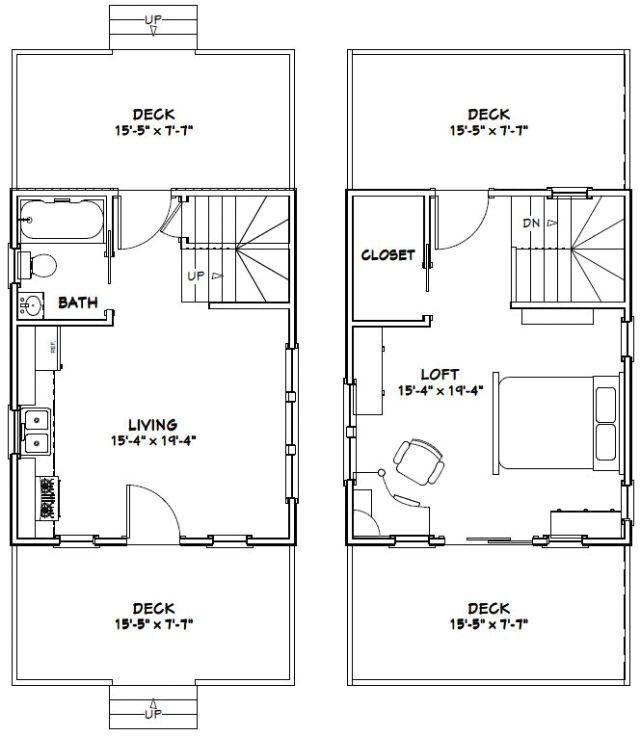 16x20 House Floor Plans