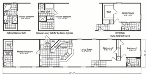 the best of 18 x 80 mobile home floor plans
