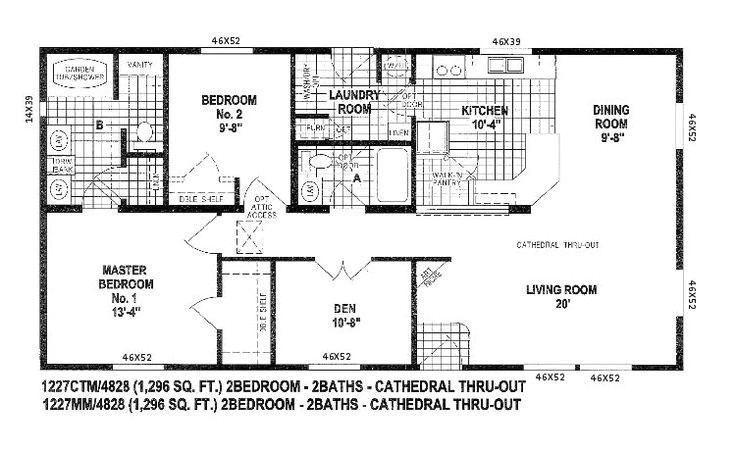 1994 skyline mobile home floor plans