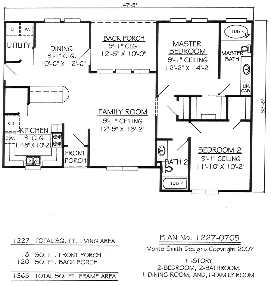 two bedroom house plans