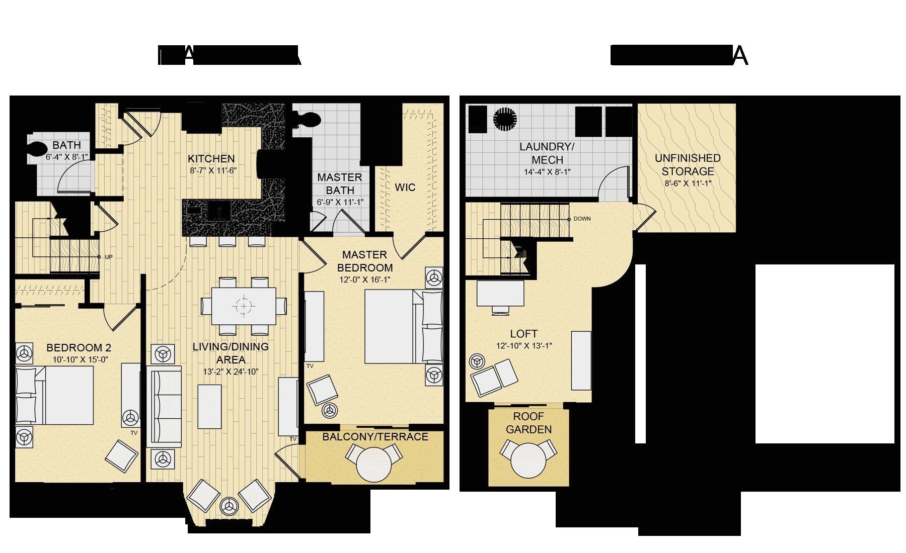 2 bedroom house plans with loft