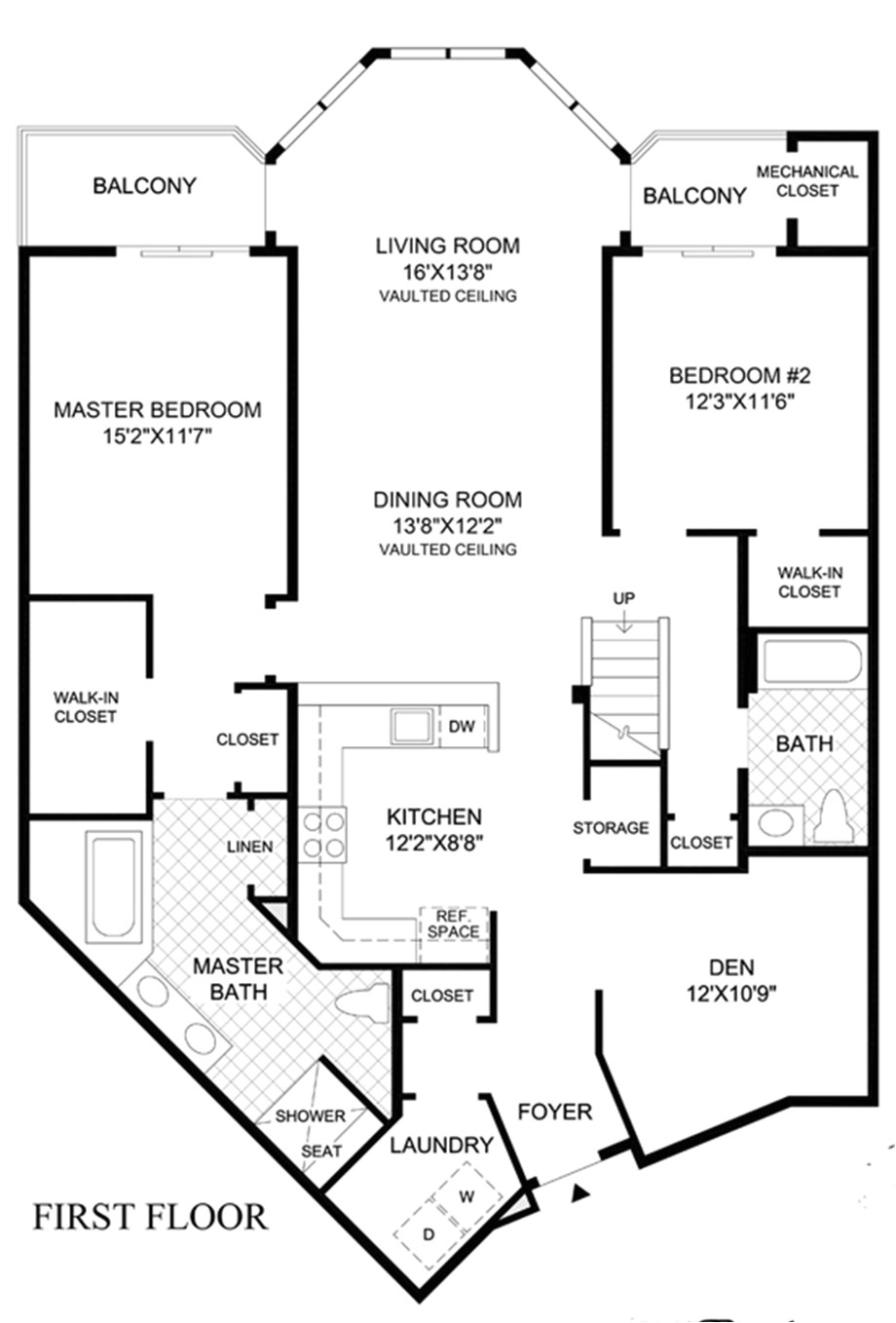 two bedroom house plans with loft