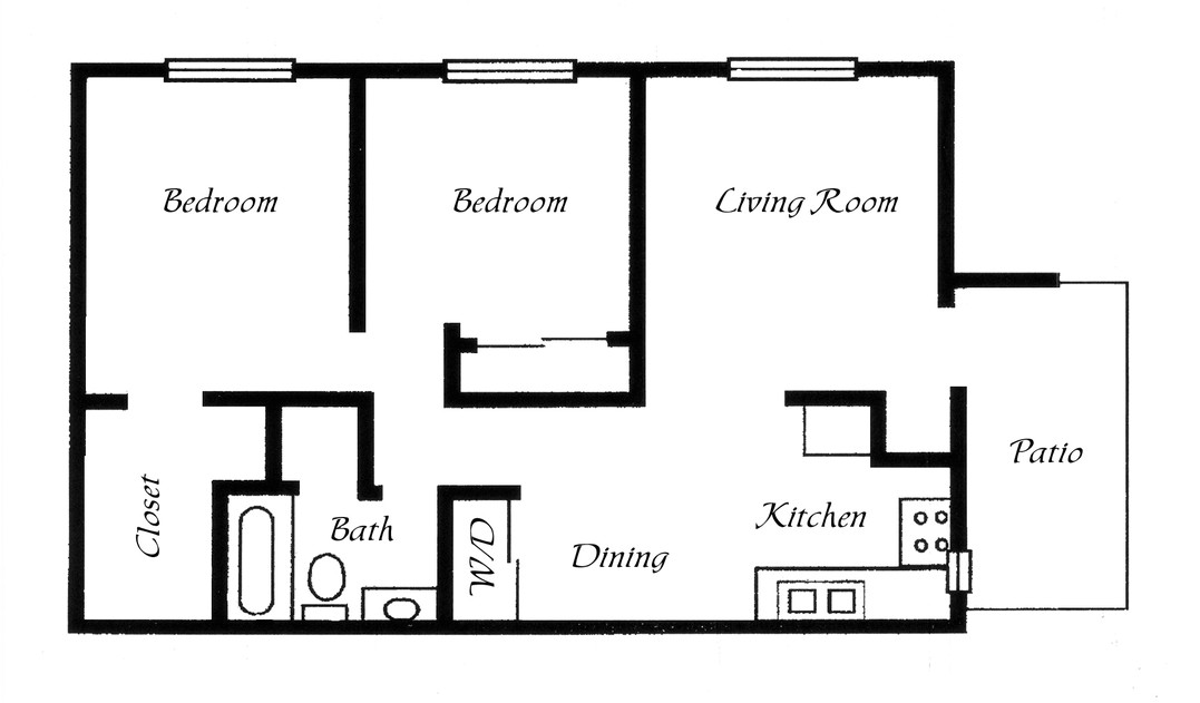 mobile home floor plans 2 bedroom