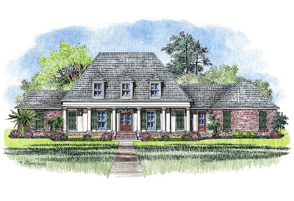2 story french acadian house plans