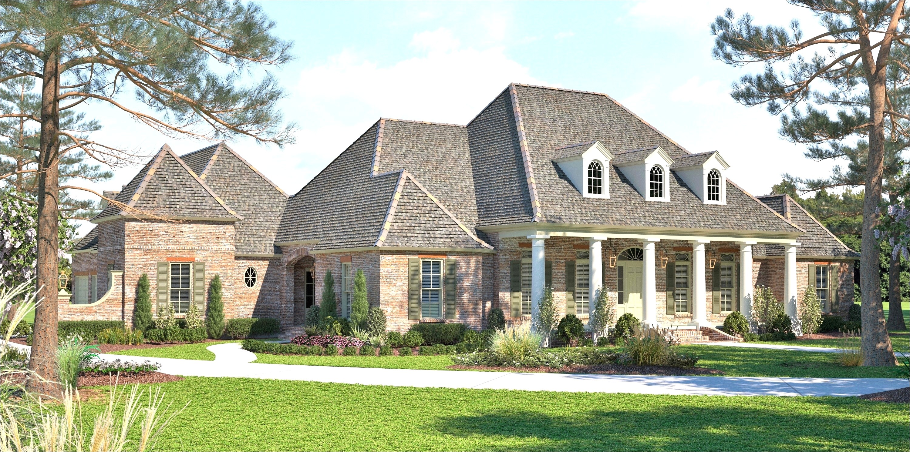 2 story french acadian house plans