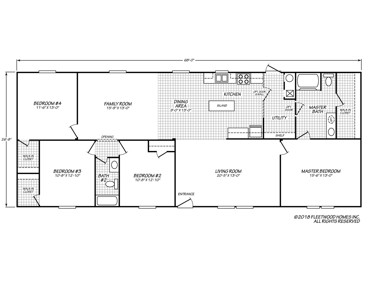 2000 Fleetwood Mobile Home Floor Plans
