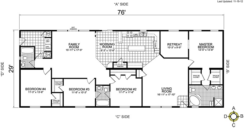 redman mobile home floor plans