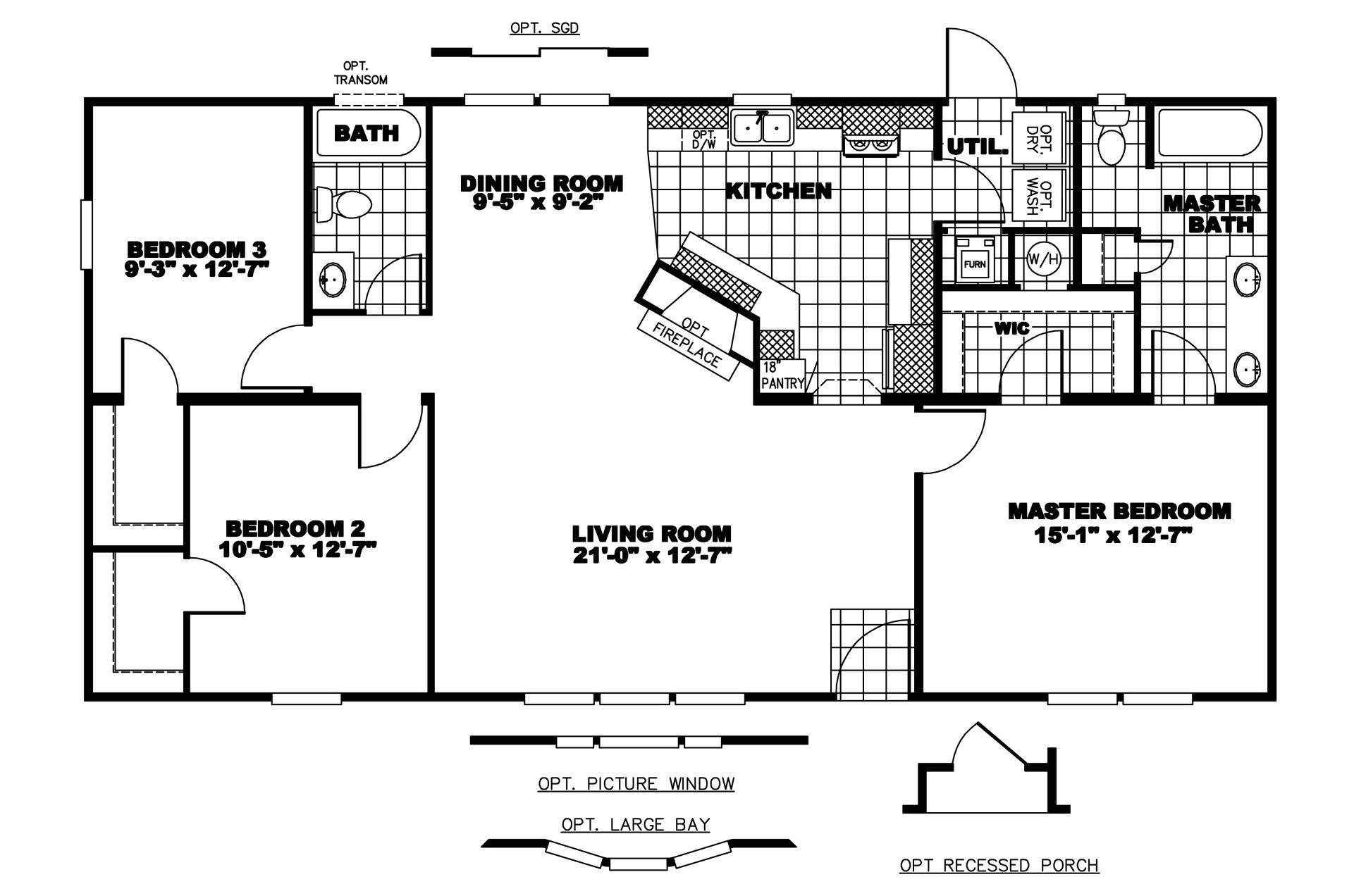 2005 clayton mobile home floor plans