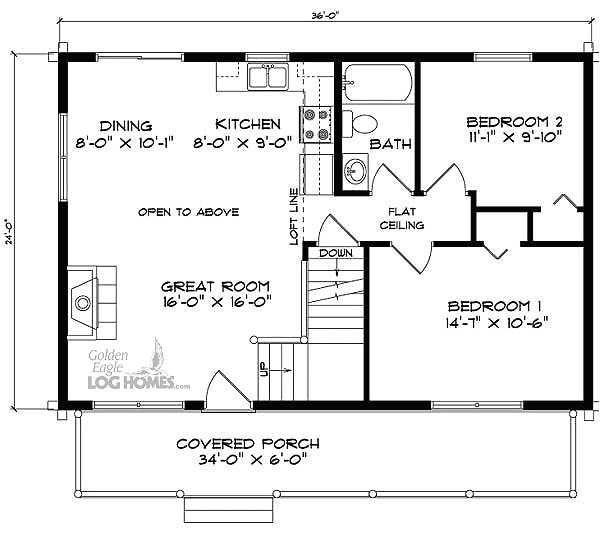 24x36 2 Story House Plans Plougonver