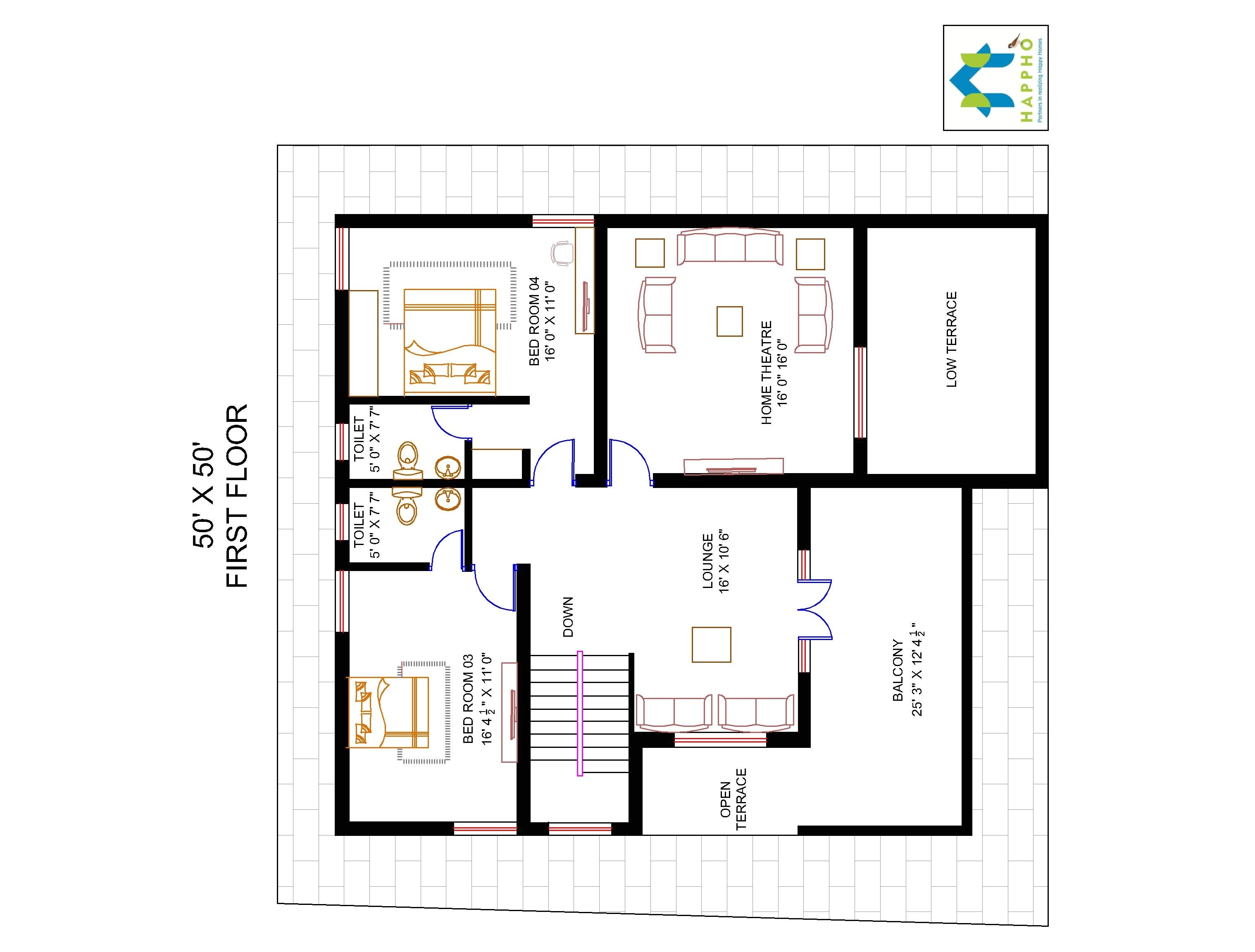 2500 Sq Ft House Plans With 4 Bedrooms