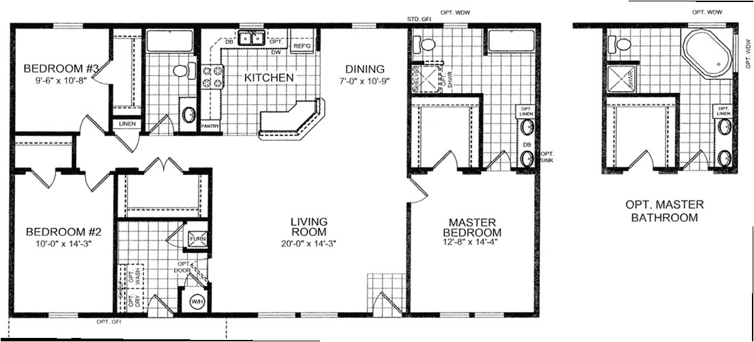 2 bedroom 30x40 house plans