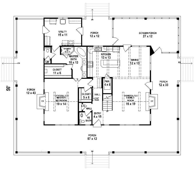 country home floor plans wrap around porch luxury 3 bedroom 2 5 bath southern house plan with wrap around
