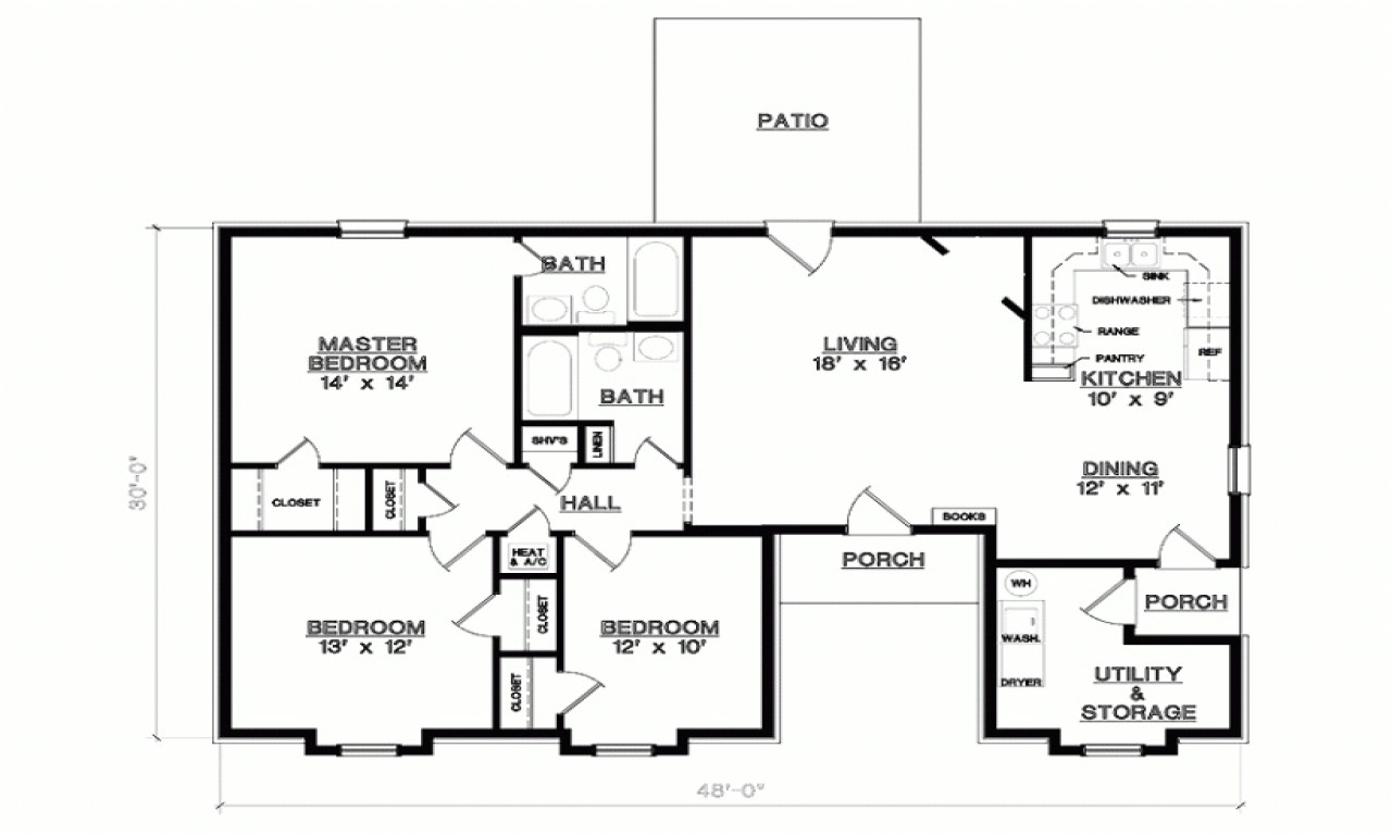 5d695d932e1d0b44 3 bedroom 1 floor plans simple 3 bedroom house floor plans