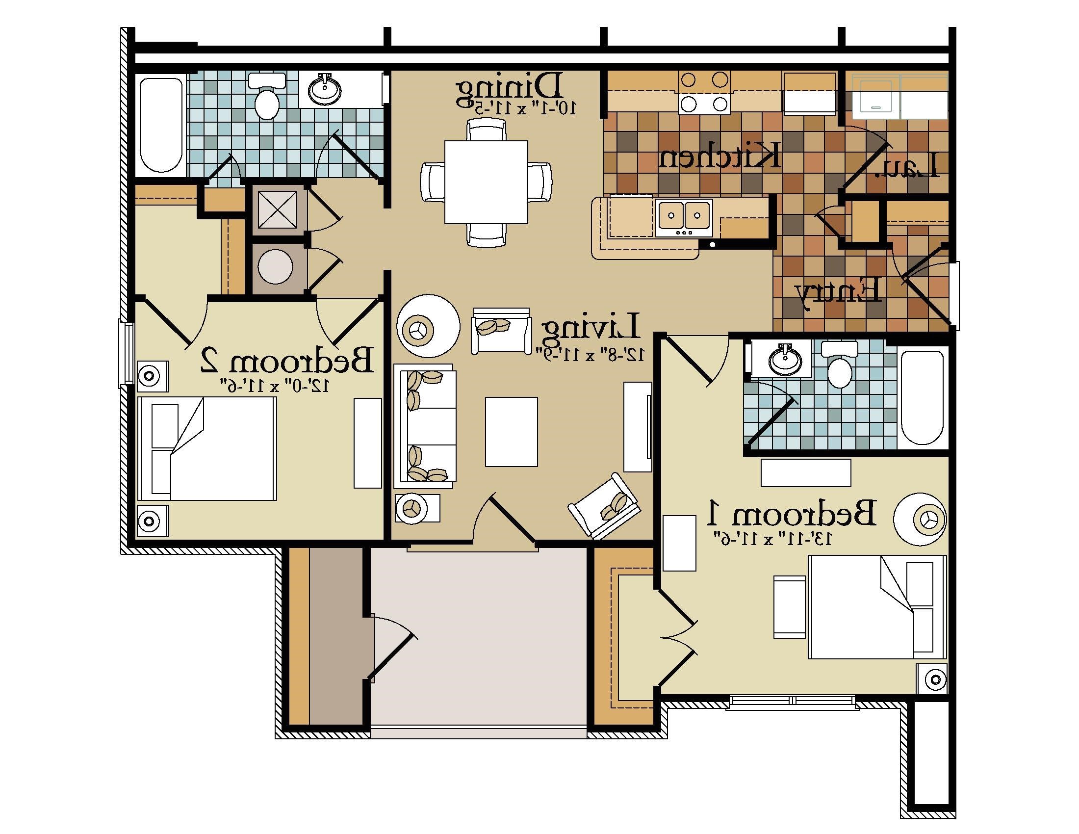 3 bedroom garage apartment floor plans