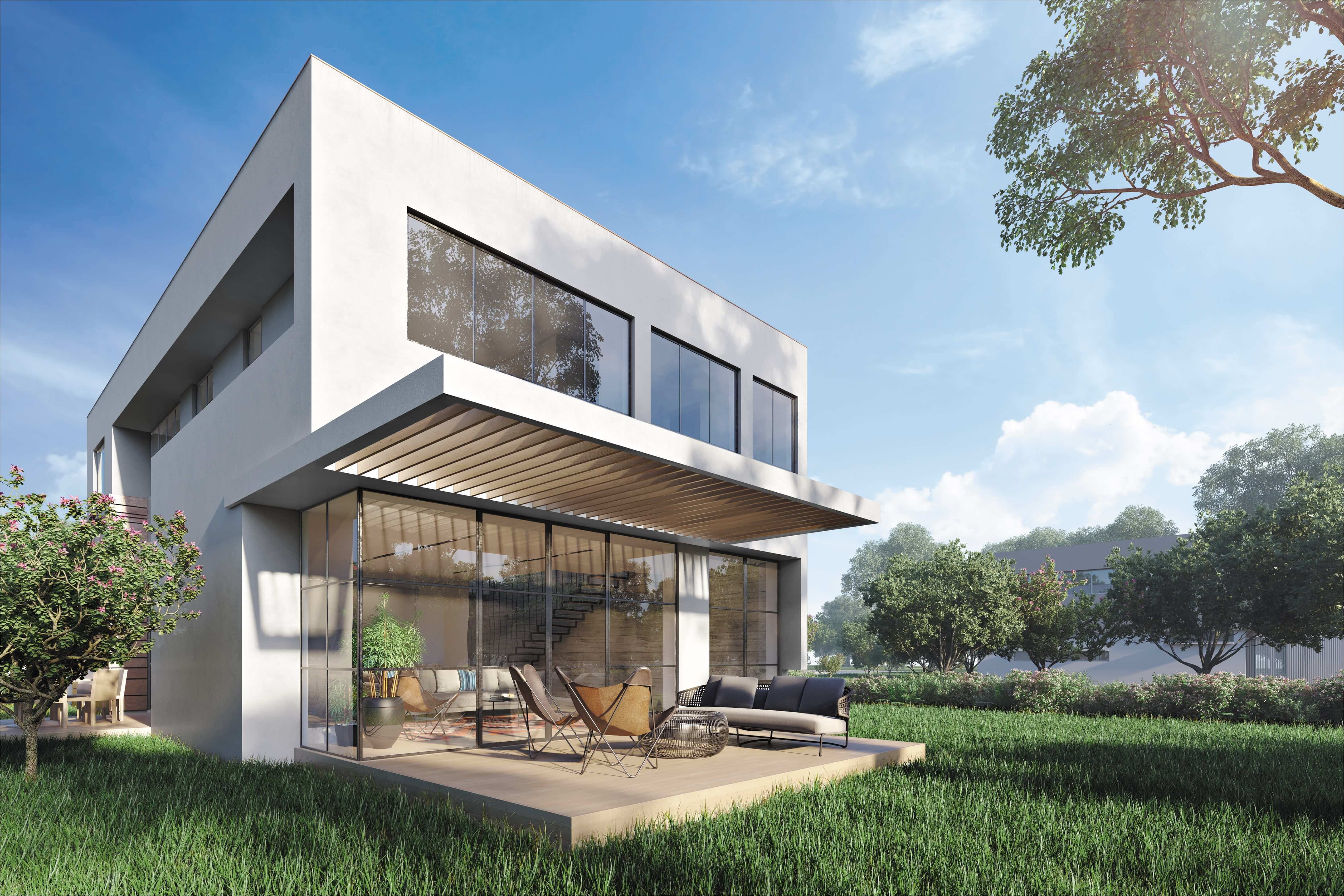 3d rendering house terrace