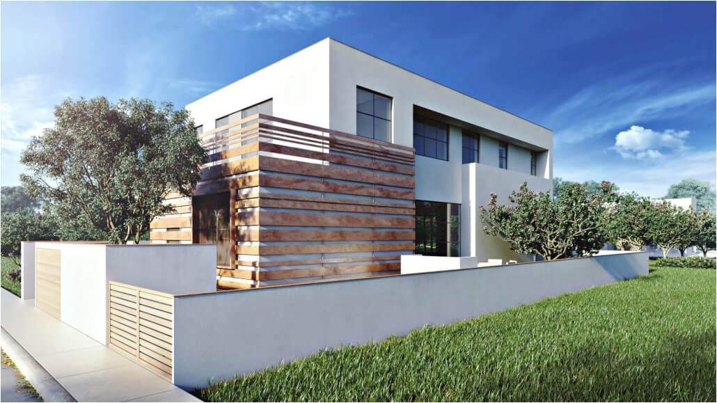 3d rendering house terrace