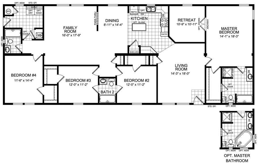 4 bedroom modular home plans