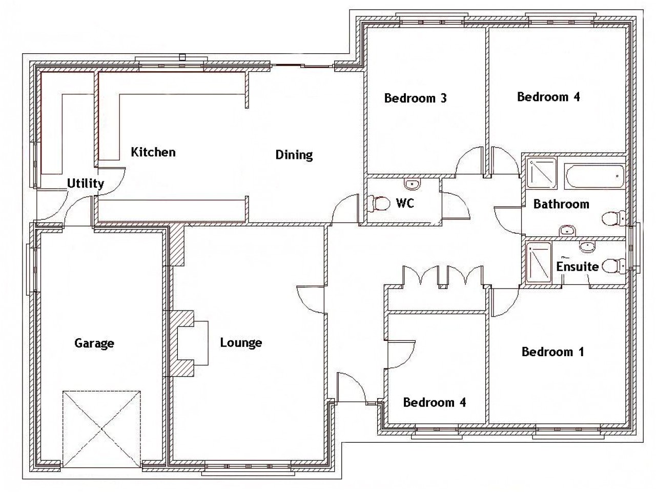 b271129b73c67feb 4 bedroom house with pool 4 bedroom house floor plans