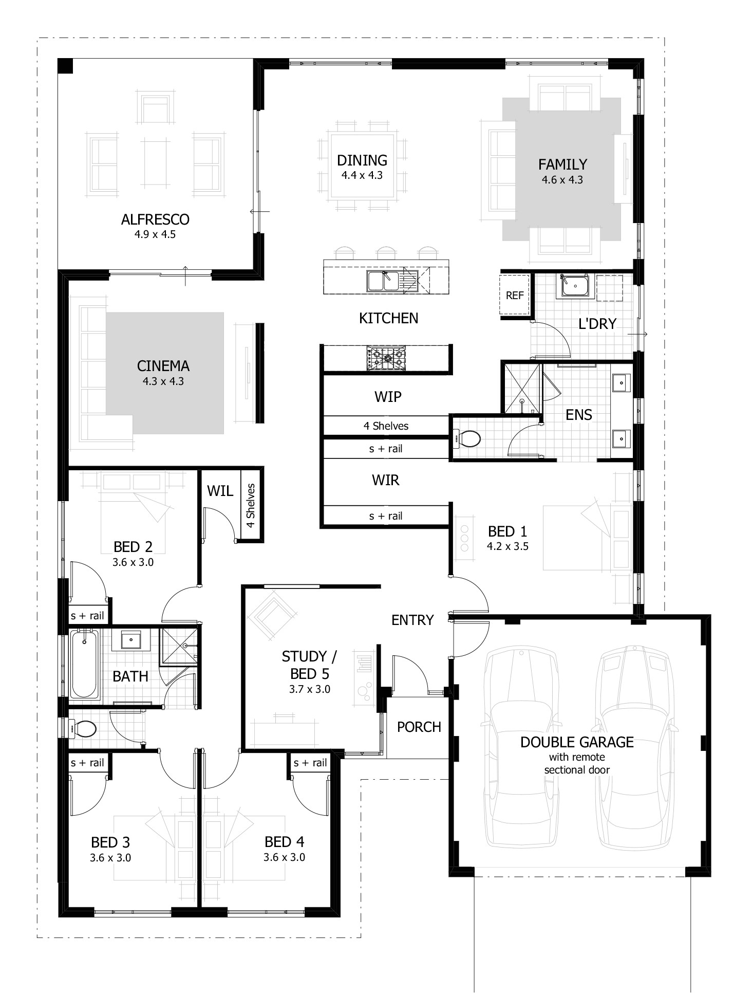 4 bedroom home designs plans