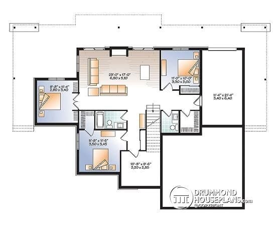 4 bedroom ranch house plans with walkout basement