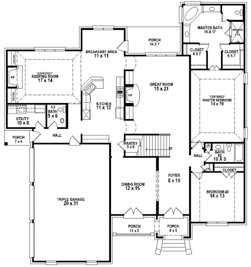 5 Bed 3 Bath House Plans Plougonver