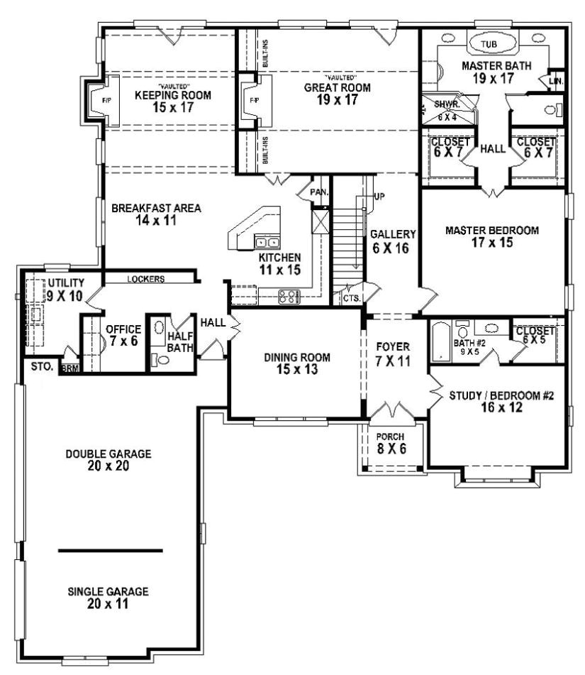 5 Bed 3 Bath House Plans Plougonver