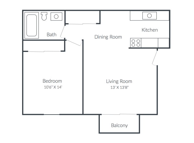 550 square feet floor plan