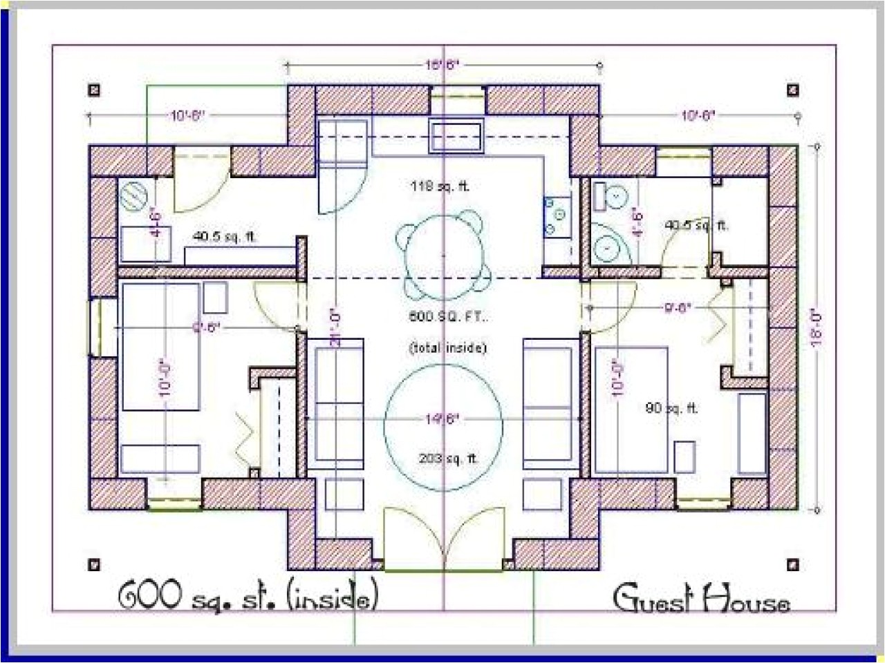 small house plans under 600 sq ft