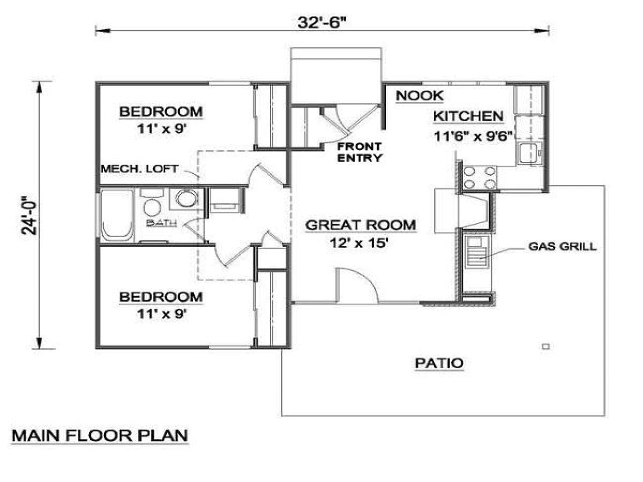 700 Square Feet Home Plan | plougonver.com