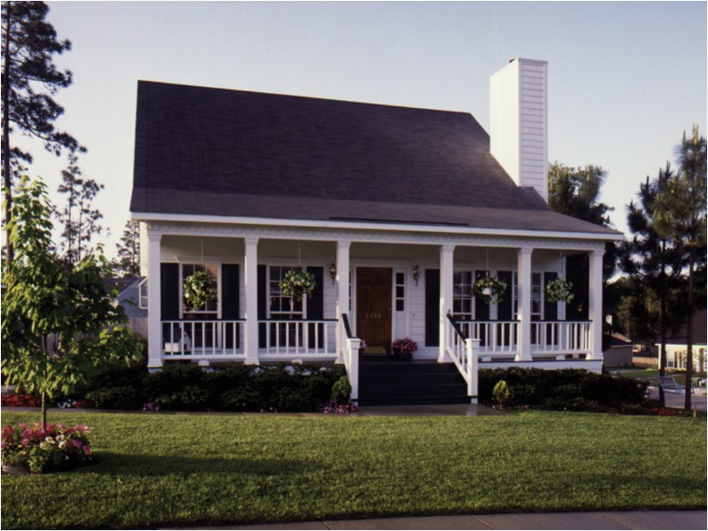acadian style house plans with front porch