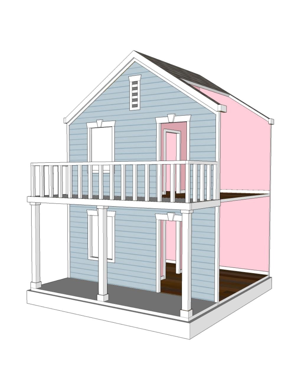 doll house plans for american girl or 18