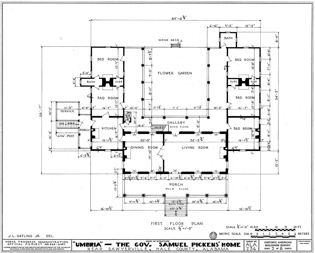 architectural drawings with dimensions
