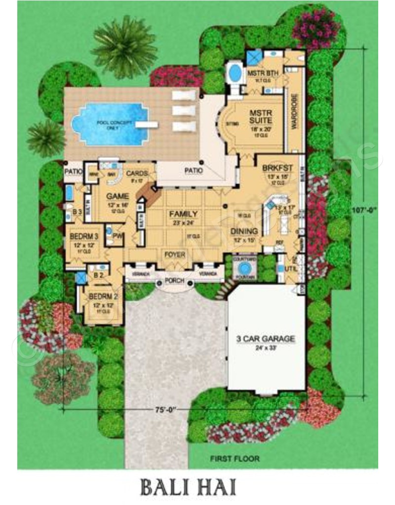 balinese home floor plans