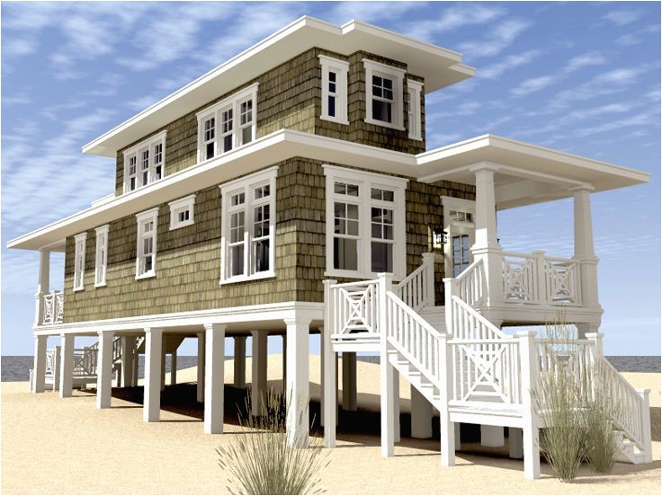 small beach house plans pilings daesign