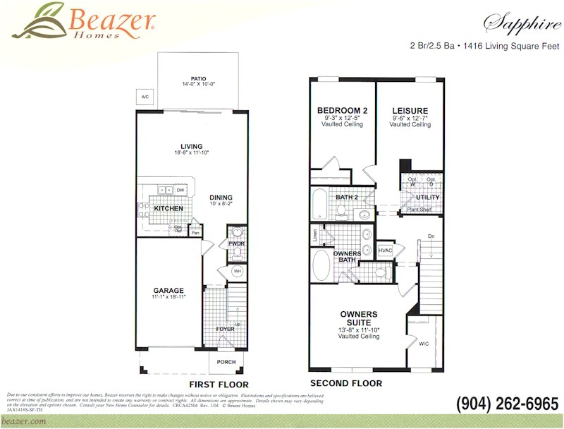 Beazer Home Floor Plans Plougonver