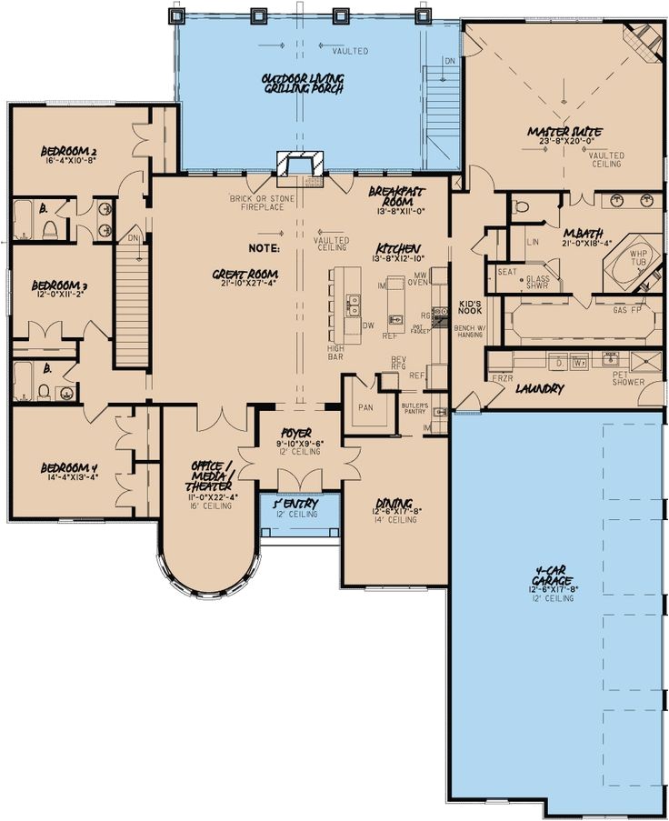 home floor plans with indoor sport court