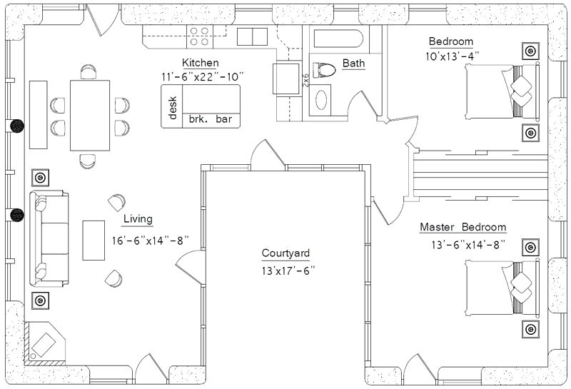16x24 house plans
