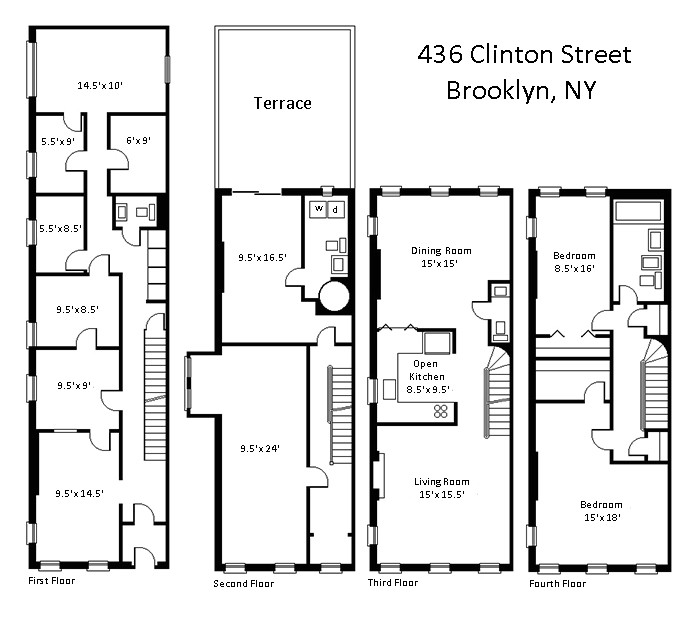 nyc brownstone floor plans