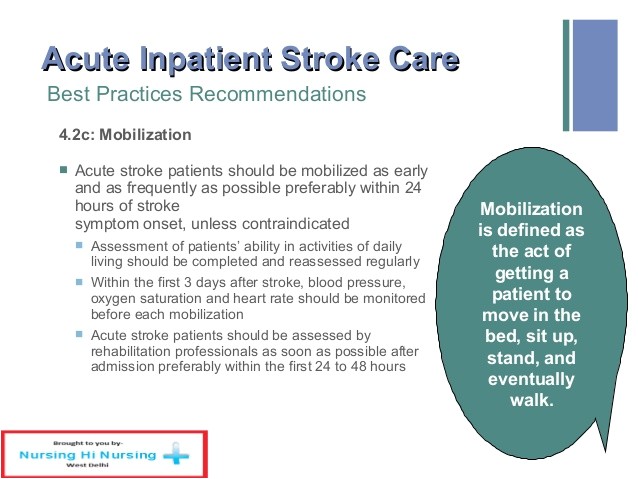 home care plan for stroke patients