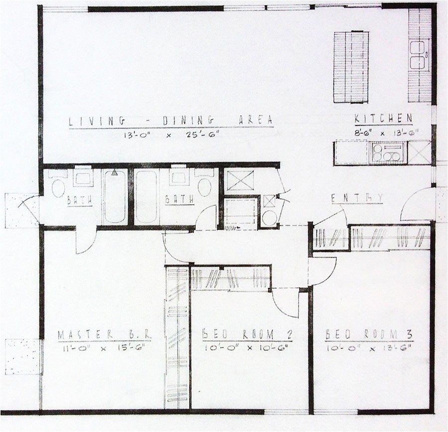 mid century modern homes floor plans