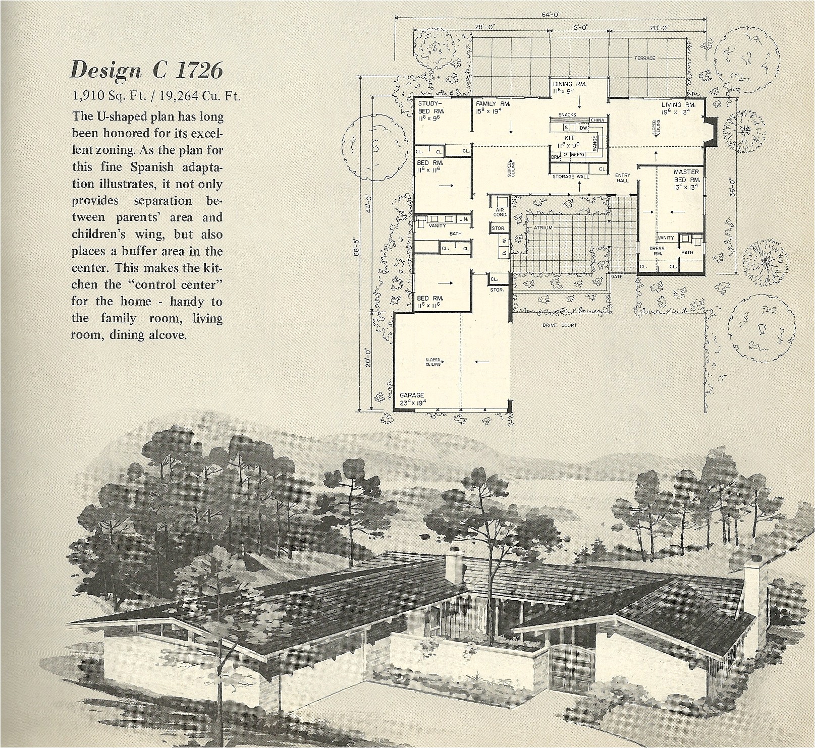 mid century modern home plans