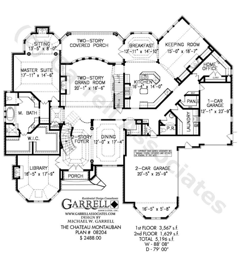 french chateau house plans