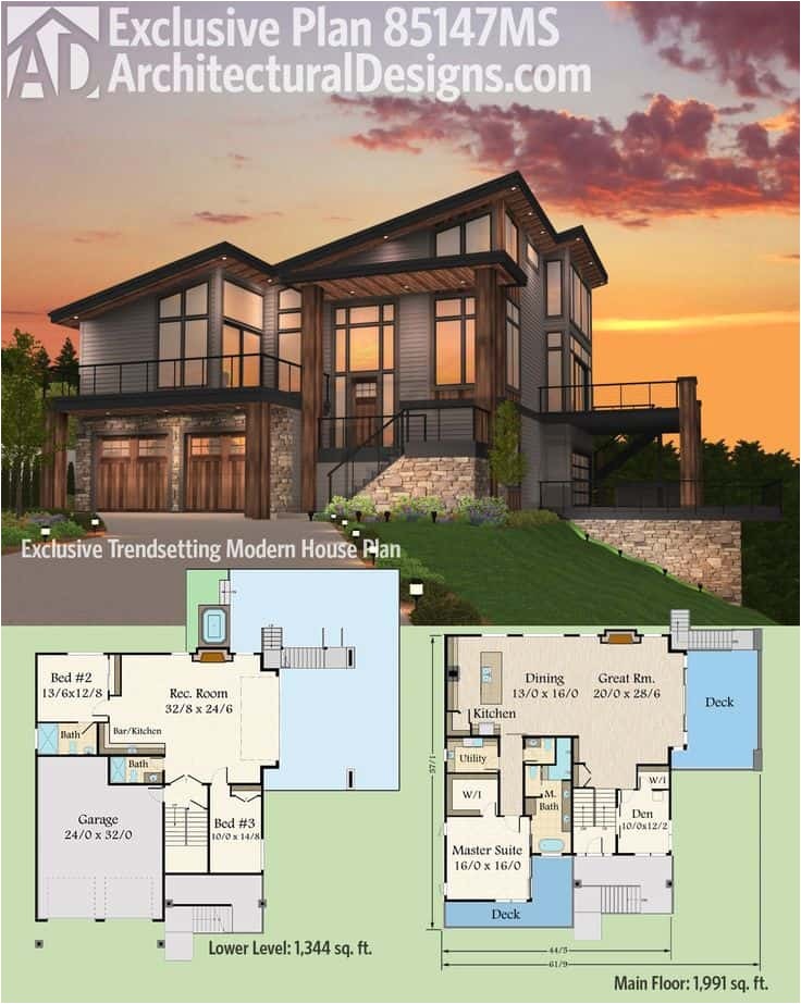 Contempary House Plans Plougonver