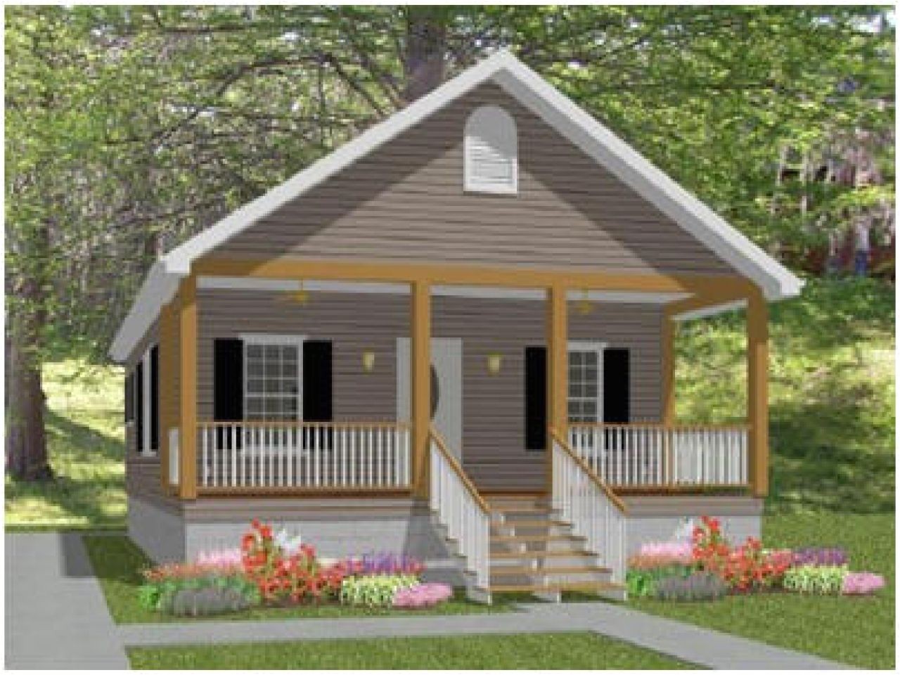 small cottage house plans with porches