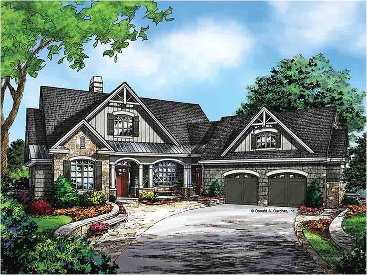 craftsman style house plans with walkout basement