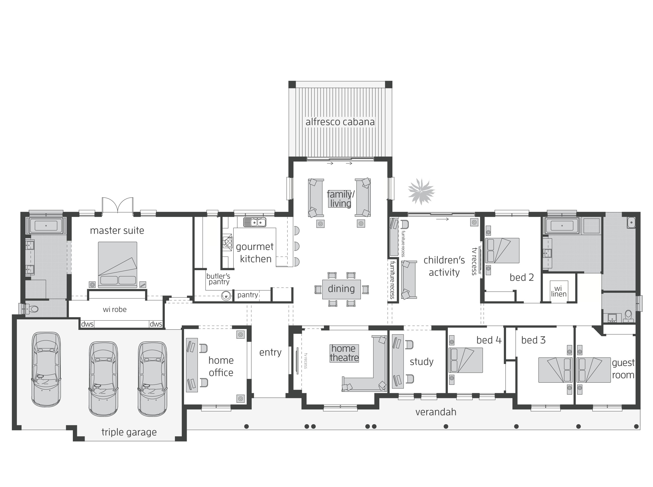 Design Home Floor Plan Bronte Act Floorplans Mcdonald Jones Homes